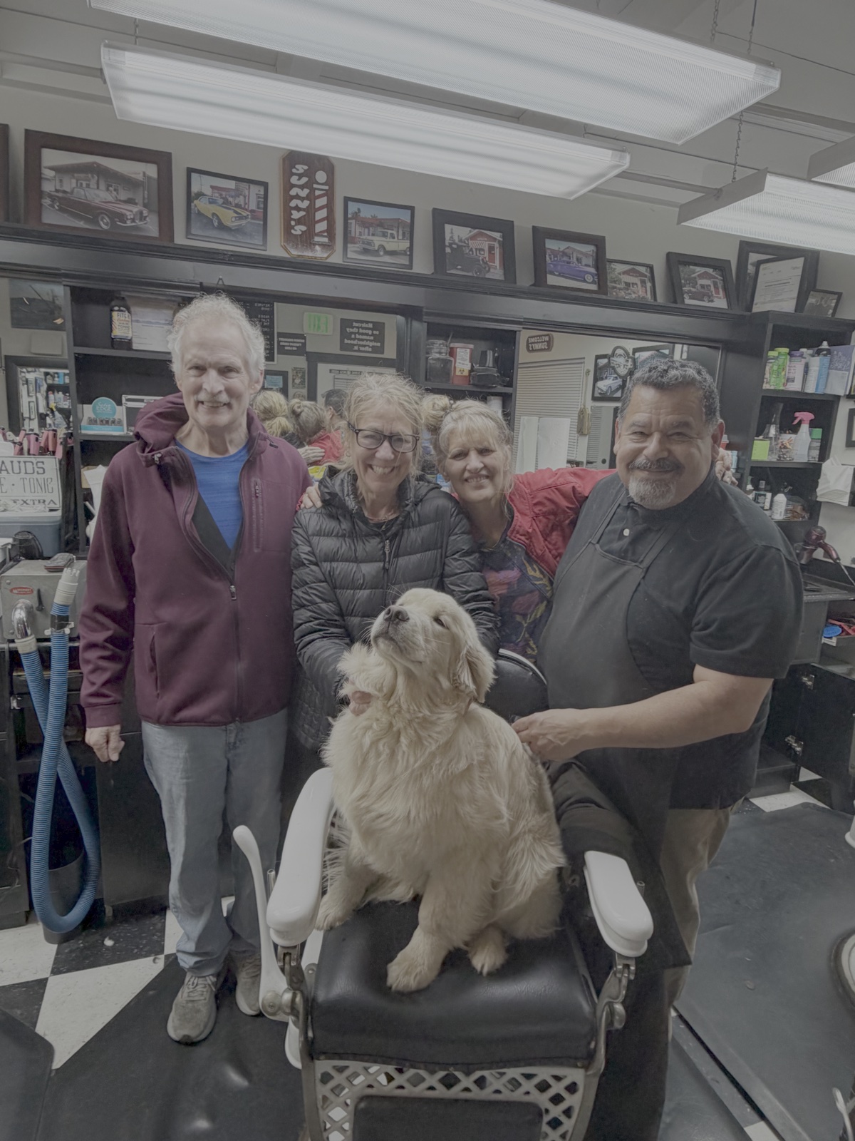 Sunny's Barbershop interior on Virginia Street in Bellingham WA